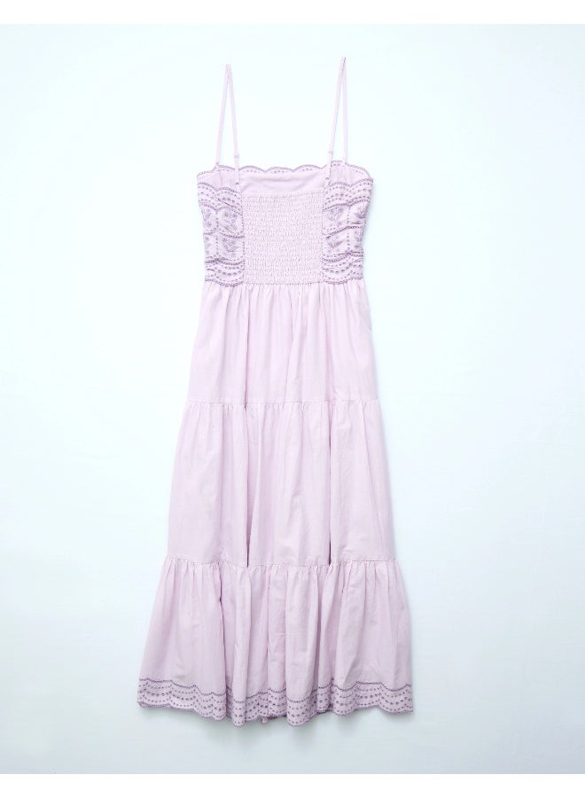 American Eagle AE Scalloped Tiered Midi Dress  - Image 3