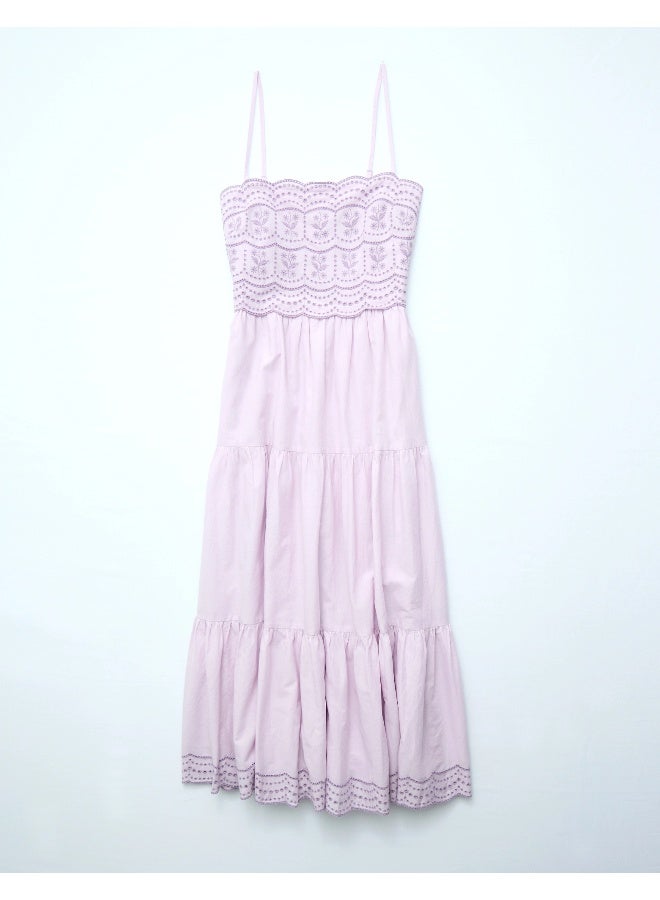 American Eagle AE Scalloped Tiered Midi Dress  - Image 4
