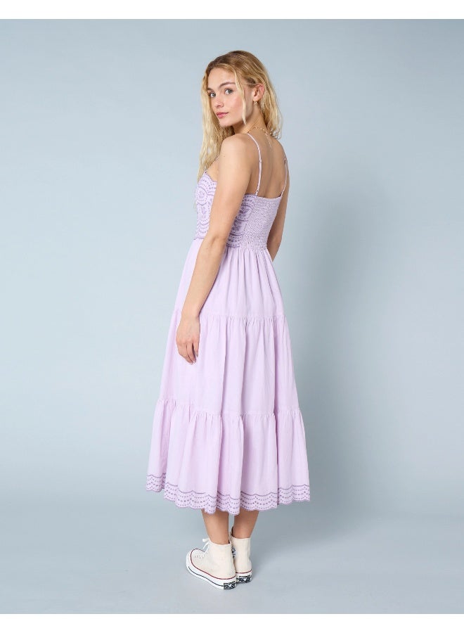 American Eagle AE Scalloped Tiered Midi Dress  - Image 2