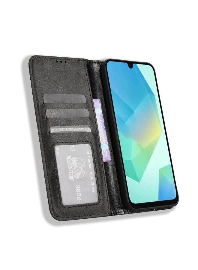 S-TOP Case For Samsung Galaxy A16 5G Magnetic Buckle Retro Texture Leather Phone Case - Image 4