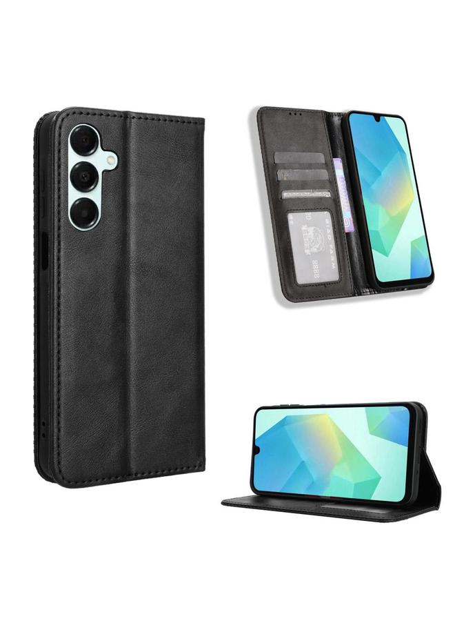 S-TOP Case For Samsung Galaxy A16 5G Magnetic Buckle Retro Texture Leather Phone Case - Image 1