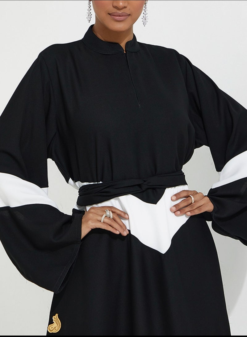 روزيت عباية عباية بخطوط بيضاء عريضة - Image 4