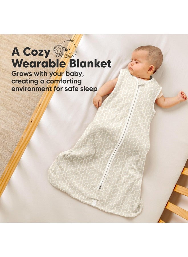 KeaBabies 2-Pack Baby Sleep Sacks,Zipper Wearable Blanket - 0.5TOG Organic Cotton,Lightweight,Soft Cozy Toddler Sleeping Sack 6-12 months, Easy to Wear Large Newborn Transition Swaddles Sleepsacks (BumbleBear) - Image 5