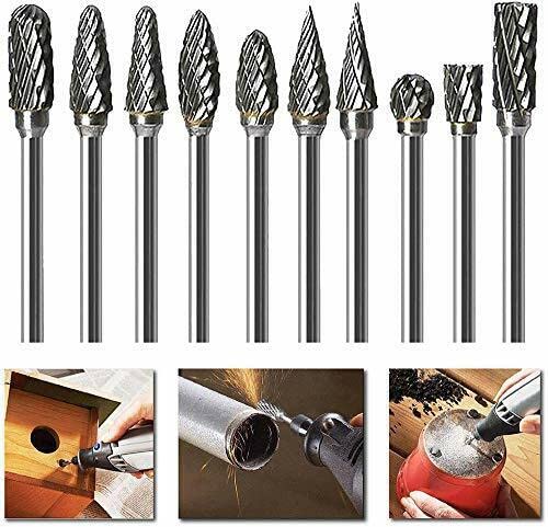 10PCS carbide die grinder drill Routing Router Bits Burr Rotary Tools 10PCS carbide die grinder drill Routing Router Bits Burr Rotary Tools  - Image 1