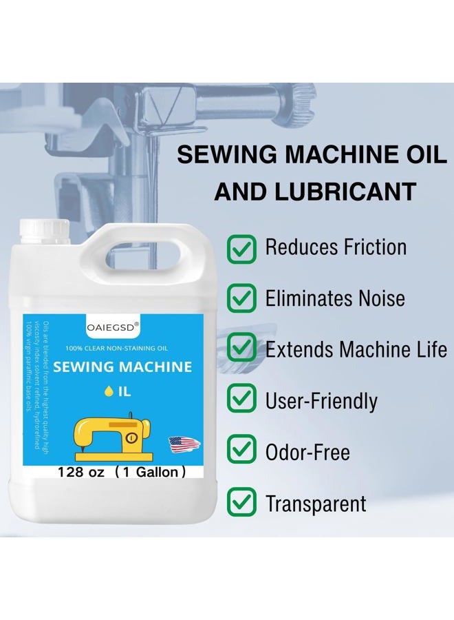 OAIEGSD 128 oz Fine Light Sewing Machine Oil and Lubricant, Commercial & Industrial Mineral Sewing Machine Oil for Lubricating Moving Parts of Textile Machinery, by OAIEGSD - Image 4