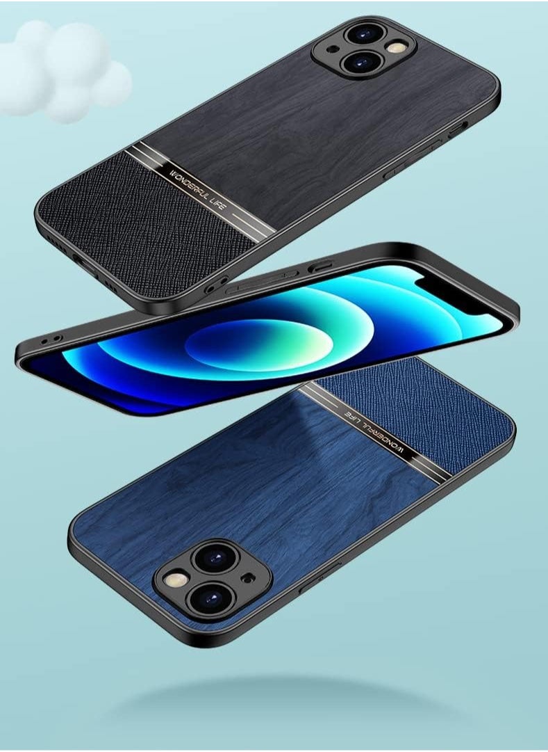 Generic Elmo3ezz Shockproof Wood Grain Skin PU and TPU Shockproof Luxury Phone Case for Samsung Galaxy Note 20 ultra (Black)  - Image 2