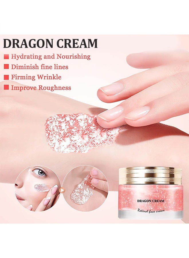 EELHOE Dragons  Cream, Retinol Placenta Dragon  Face Cream, Firm Anti Wrinkle Cream for Women, Moisturizer Nourishing Rejuvenating Cream 50g - Image 2