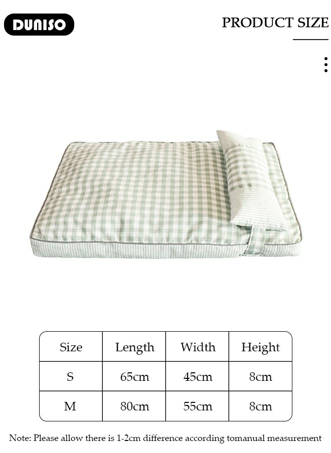 DUNISO Ultra Comfortable Cooling Pet Beds, Pet Cot, Puppy Beds Lounger with Removable Washable Cover and Non-Slip Bottom, Puppy Sleeping Mattress with Heavy Fillers Pad Cushion, Dog Beds with Removable Soft Pillow, Kennel Cot for Small, Medium and Big Dogs  - Image 3