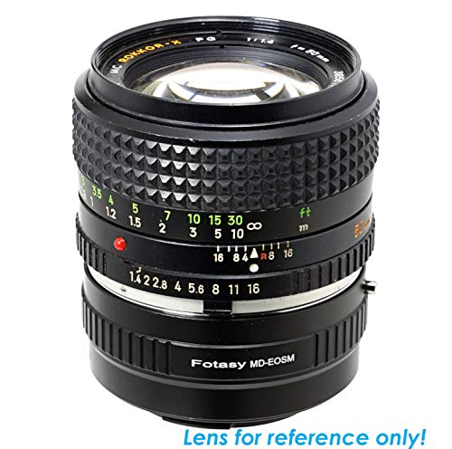 Fotasy Minolta MD Lens to Cannon EF-M Mount Adapter, MD EFM, MD MC Rokkor Lens EFM Adapter, Compatible with Canon EOS M Mount Mirrorless Cameras EOS M M1 M2 M3 M5 M6 M6 Mark II M10 M50 M100 M200 - Image 2