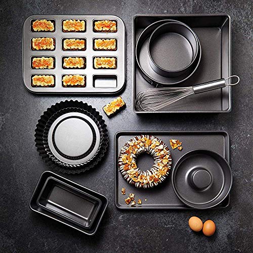 Master Class MasterClass Ring Cake Tin with PTFE, PFOA and BPA Free Non Stick, Robust 1mm Thick Carbon Steel, Savarin Mould 20cm (8”) for Cakes and Desserts, Rust Resistant, Ultimate Double-Layer, Grey - Image 4