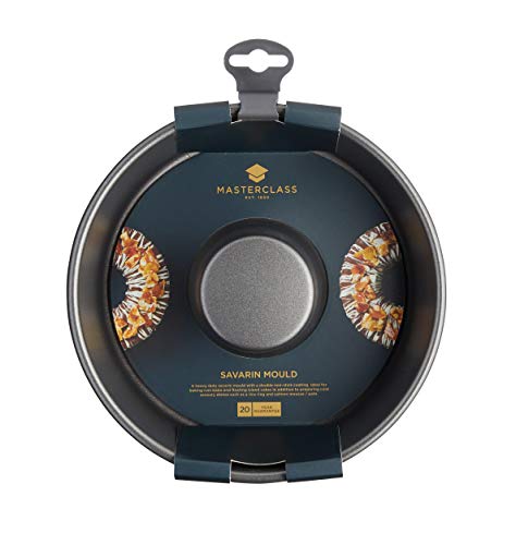 Master Class MasterClass Ring Cake Tin with PTFE, PFOA and BPA Free Non Stick, Robust 1mm Thick Carbon Steel, Savarin Mould 20cm (8”) for Cakes and Desserts, Rust Resistant, Ultimate Double-Layer, Grey - Image 2