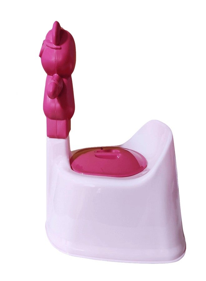 SONAL - PANDA (Small Size) Baby Potty Training Toilet seat without Removable Tray, Lid For Boy And KIds (Age 6-12 Mths) Potty Seat/Potty Box. (Pink) - Image 5