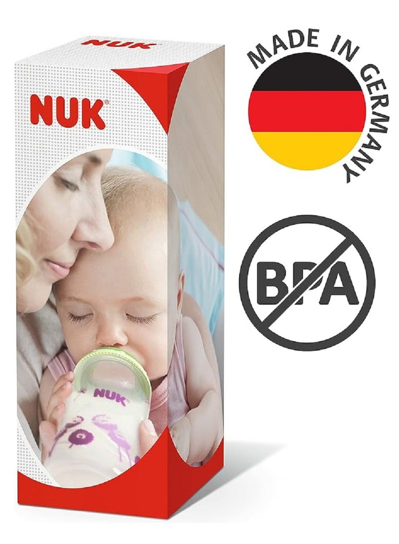 NUK First Choice+ Toy Story Baby Bottle, 6-18 Months, Anti Colic, Silicone Teat, BPA Free, Receive Woody or Buzz (Design Varies), 300 ml - Image 2