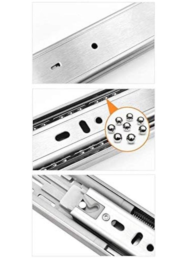 Royal Apex Royal Apex Push To Open Cabinet Drawer Slide Rail Ball Bearing System Side Mount Full Extension (14 inch (35cm))  - Image 3