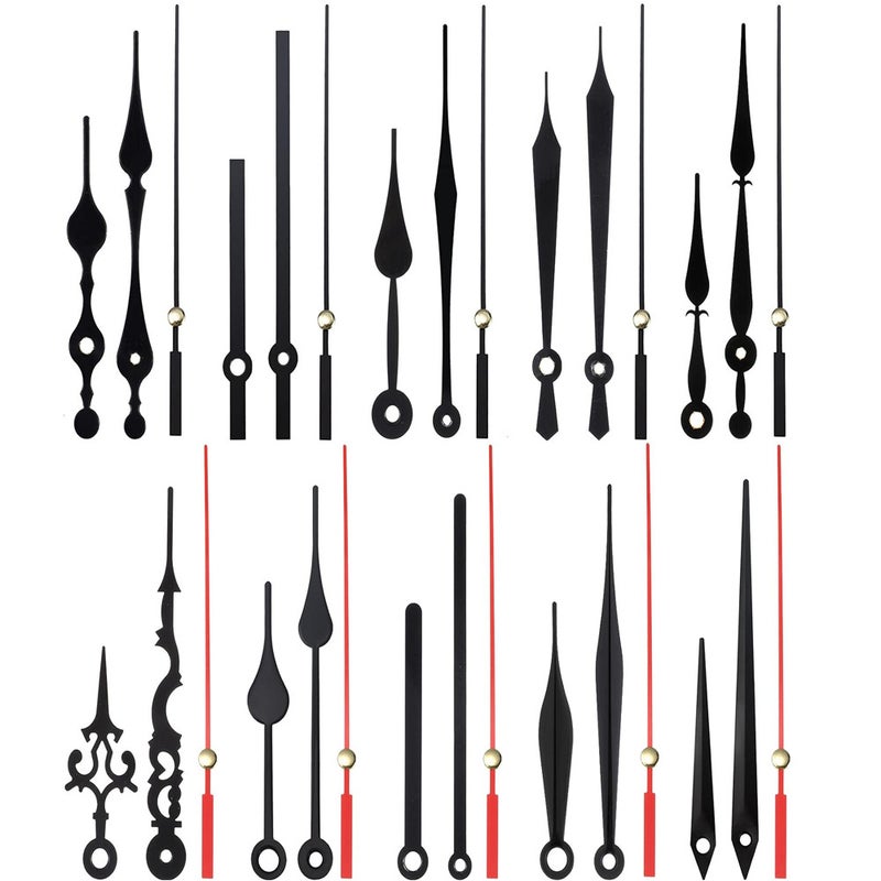 14 Styles Metal Clock Hands DIY Movement Repair 8049 black 