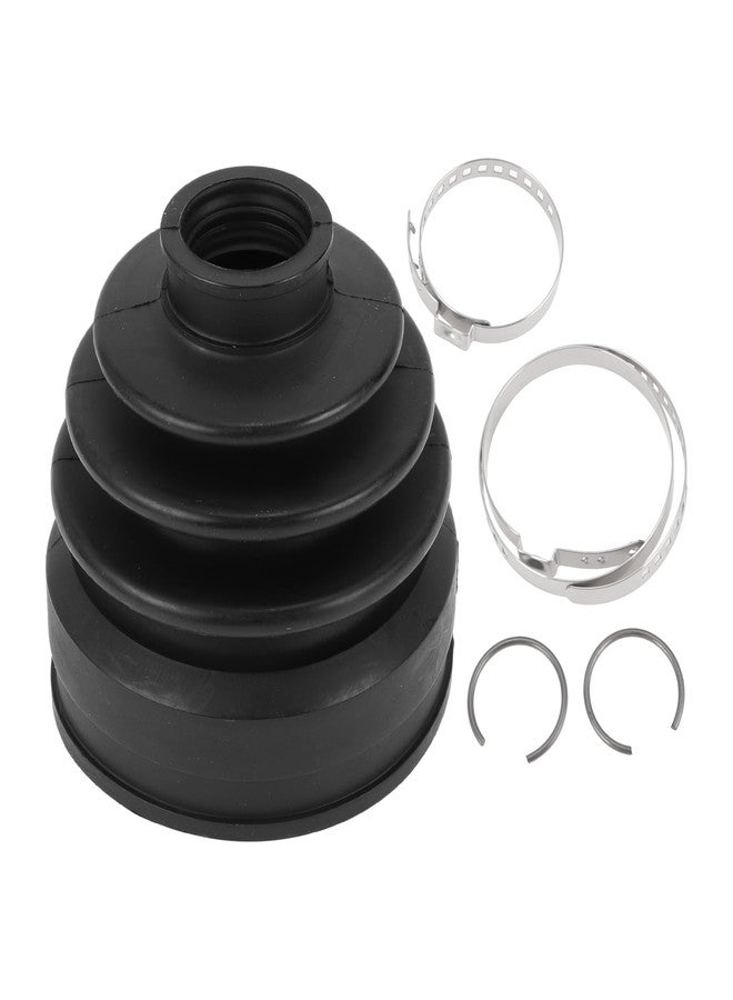 HEROFFIX 1 Set CV Joint Boot Kit for Nissan Pathfinder 13-20 for Nissan Murano 15-24 Inner Constant Velocity Joint Boot W/Clamps No.C97413JA0A Black Rubber - Image 1