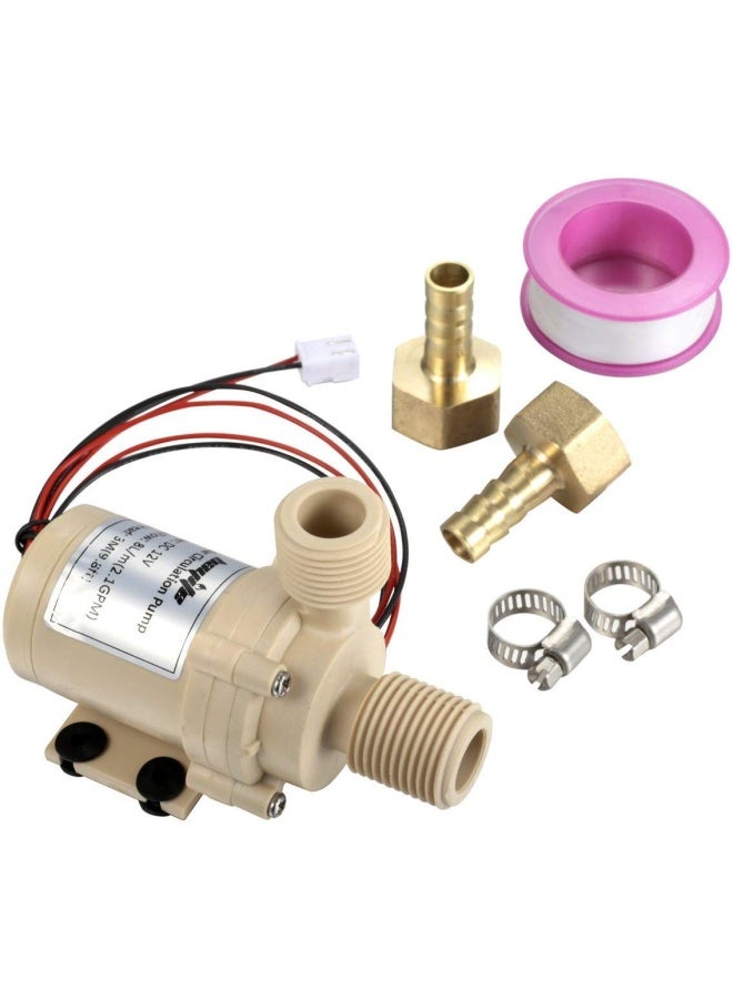 bayite مضخة دوران مياه شمسية ساخنة BYT-7A006 DC 12V منخفضة الضوضاء 3M رأس تصريف 2.1GPM - Image 1