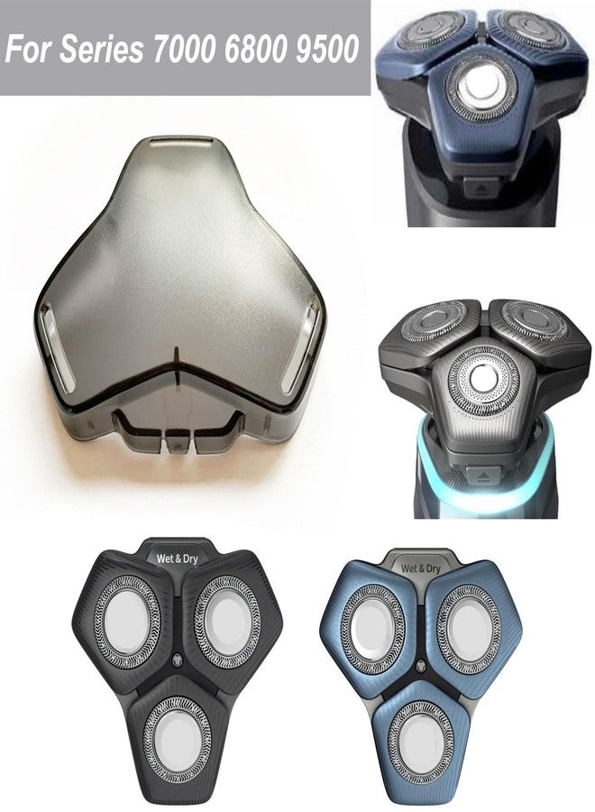 Gleway Shaver Head Cover Cap Cover for S5000 S7000 S9000 Series SH50 SH70 SH90, and Cleaning Brush 1Pack, Razor Cover Guard for Model S7782 S7783 7788 7786 7888 S5531 S5533 S5588 S8050 S993 - Image 5