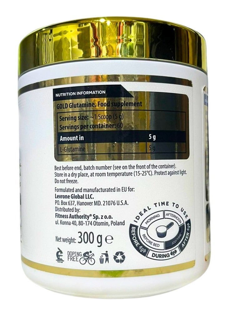 KEVIN LEVRONE Gold Glutamine Unflavored 60 Servings 300 gm - Image 2