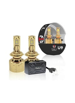 Toby's Toby's U9 Bulbs, 2024 Upgraded 200W 20000LM Lighting Bulb with fan, 6500K Cool IP68 Waterproof, Pack of (H7)  - Image 1