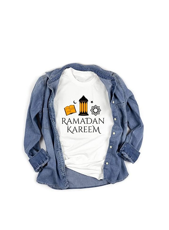 PRINTSHOP4ME Ramadan Printed Round Neck Cotton Mens Tshirt Design 5 - Image 5