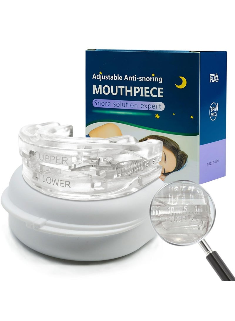 CMGTYYD CMGTYYD Anti-Snoring Device Mouthpiece, Stops Snoring at Source,Reusable Anti-Snoring Device with Comfort Size, Help Sleep at Night, Custom Molding & Adjustability for Men & Women (Standard Size)  - Image 1