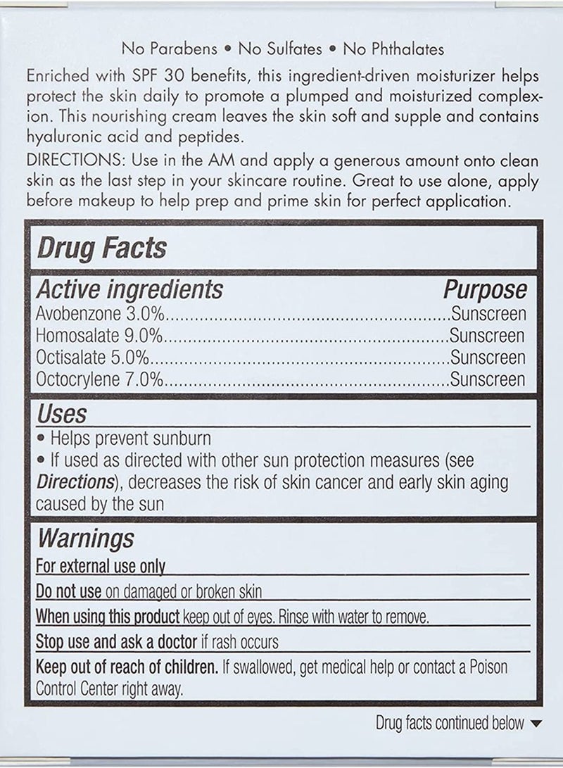 إيلف e.l.f. Holy Hydration! Face Cream - Broad Spectrum SPF 30 Sunscreen, Moisturizes & Softens Skin, Quick-Absorbing & Ultra-Hydrating, 1.8 Oz (50g) - Image 3