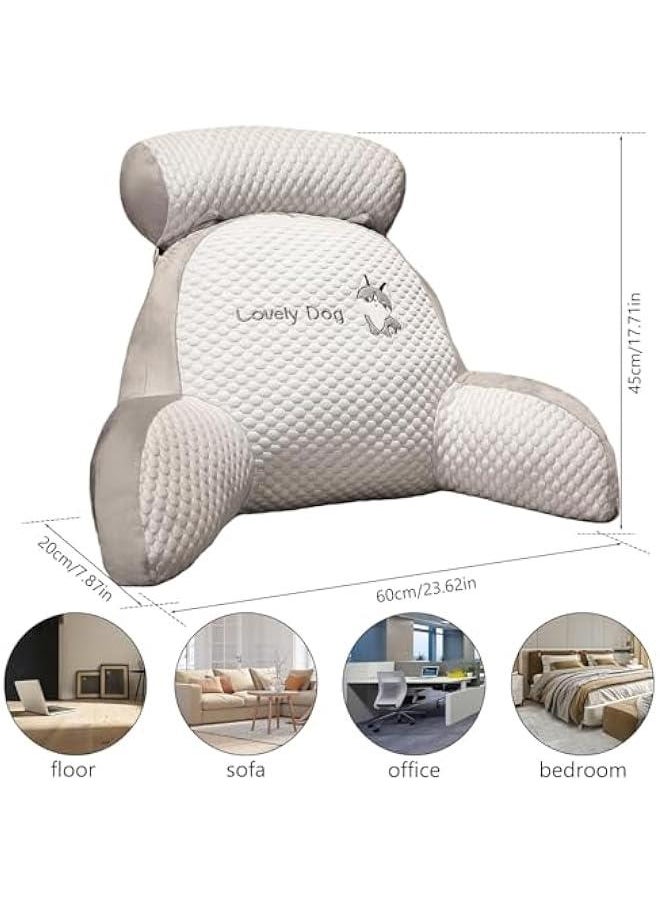 HOOKOR Reading Pillow for Kids,Back Pillow for Sitting in Bed, Washable Shredded Memory Foam Chair Pillow,for Kids Students & Adults for Watching TV Gaming Reading Working  - Image 5