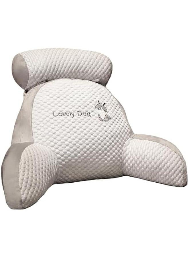 HOOKOR Reading Pillow for Kids,Back Pillow for Sitting in Bed, Washable Shredded Memory Foam Chair Pillow,for Kids Students & Adults for Watching TV Gaming Reading Working  - Image 1