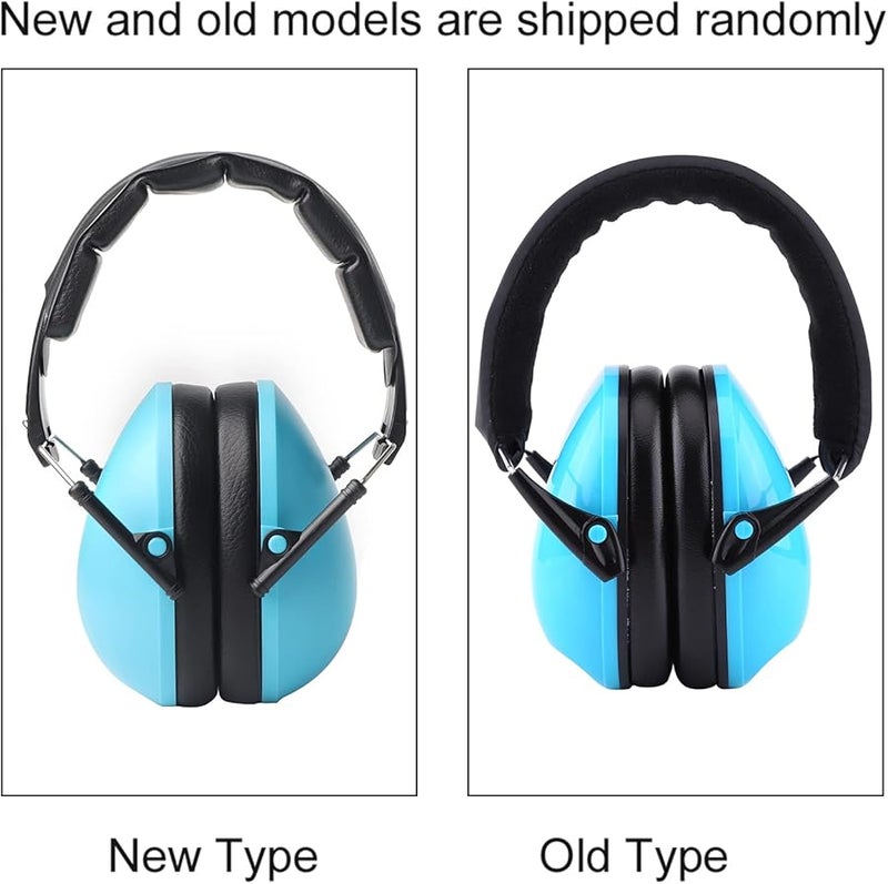 Garosa Kids Ear Protector Foldable Earmuffs 25dB NRR Noise Reduction Ages 3 12 Blue - Image 5