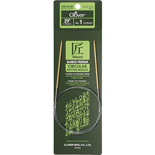 Clover إبرة حياكة دائرية من كلوفر مصنوعة من الخيزران 29" 1 - Image 1