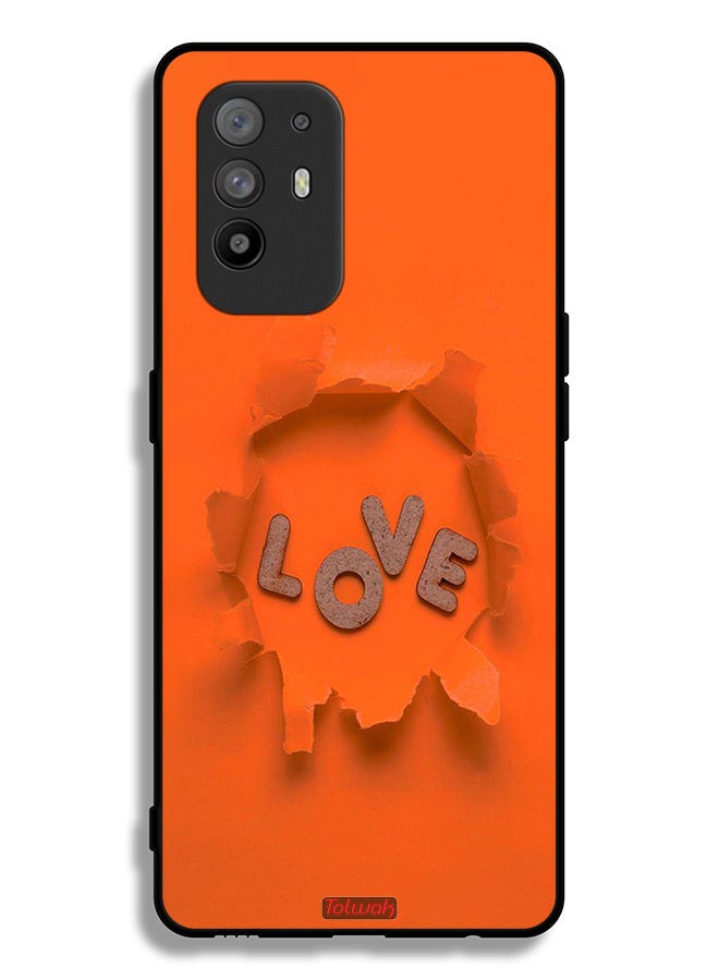Tolwak Oppo F19 Pro Plus 5G Protective Case Cover Love - Image 2