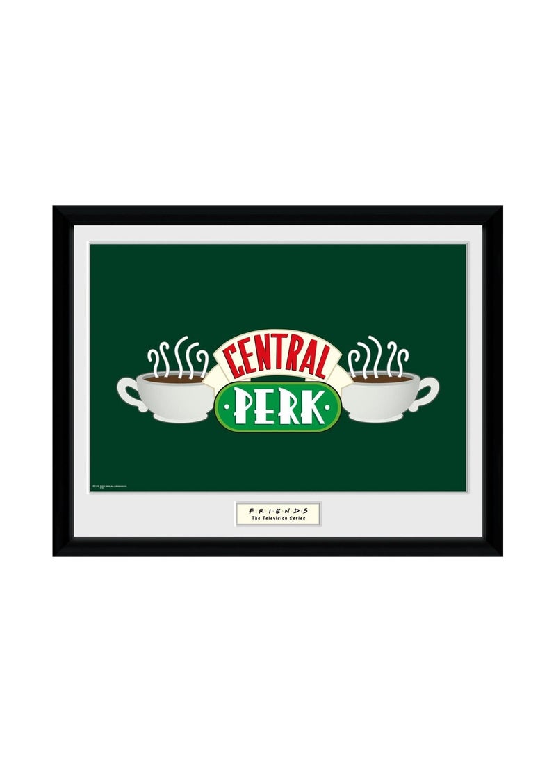 GB Eye - Friends Central Perk Logo Framed Poster Printed 34cm x 44cm Rock Music Wall Art Collector Prints for Bedroom Office Room Decor Gift - Image 1