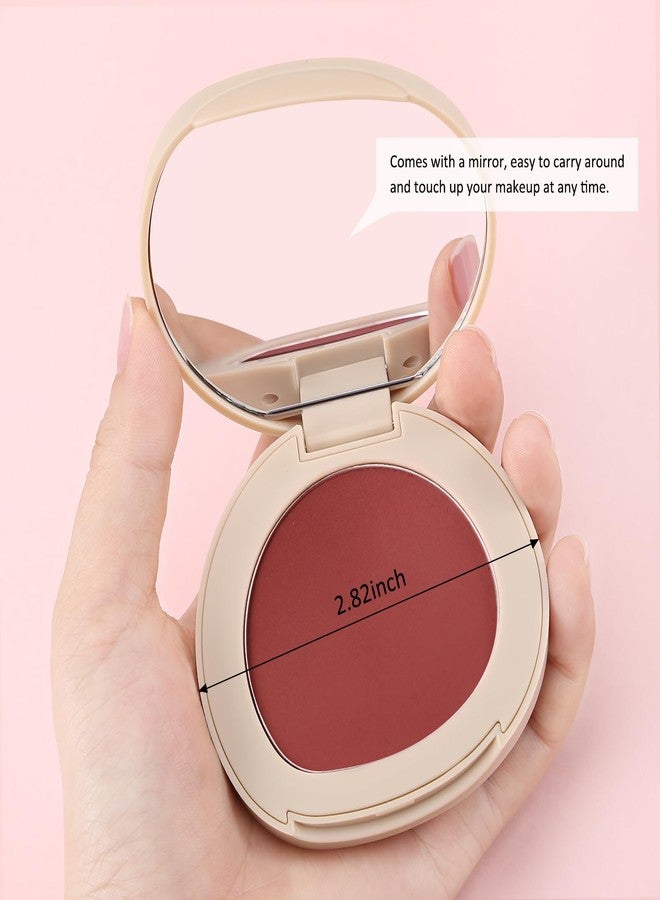 بوبين أحمر خدود بودرة غير لامع بلون واحد من بوبين، أحمر خدود مضغوط، مكياج للوجه، أحمر خدود عالي الصبغة لإطلالة ملونة تدوم طويلاً، لون طبيعي للخدود (C07) - Image 5