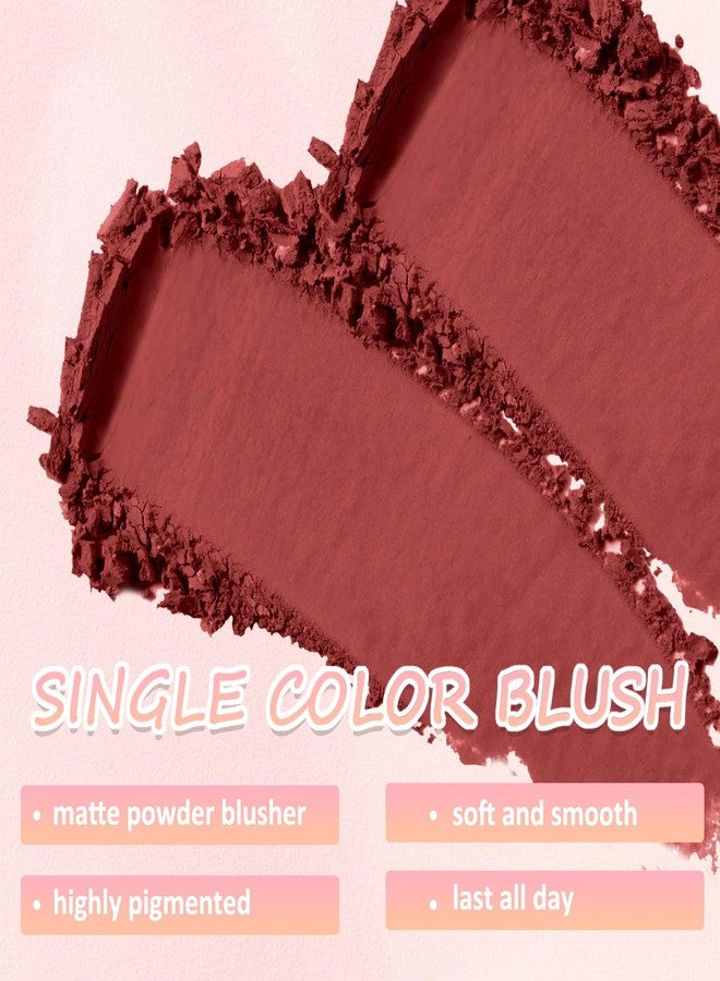 بوبين أحمر خدود بودرة غير لامع بلون واحد من بوبين، أحمر خدود مضغوط، مكياج للوجه، أحمر خدود عالي الصبغة لإطلالة ملونة تدوم طويلاً، لون طبيعي للخدود (C07) - Image 3