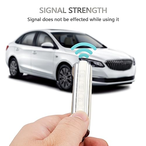 OFFCURVE Key Fob Cover with Keychain for Mazda, Special Car Key Case Compatible with 2019 2020 2021 2022 Mazda 6 3 Hatchback CX30 CX5 CX9 CX10 3-4-Button Smart Key Holder Car Accessories, Silver White - Image 5