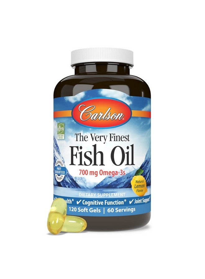 كارلسون - أفضل زيت سمك، 700 ملجم من أحماض أوميجا 3 الدهنية، مكمل زيت السمك النرويجي، زيت سمك أوميجا 3 البري، كبسولات زيت السمك ذات المصدر المستدام، مكمل أوميجا 3، ليمون، 120 كبسولة هلامية - Image 3