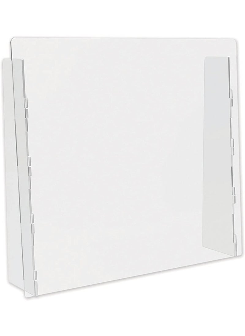 Deflecto DeflectO Freestanding Sneeze Guard 24inch H x 27inch W Clear Acrylic 2Carton PBCTA2724F  - Image 3