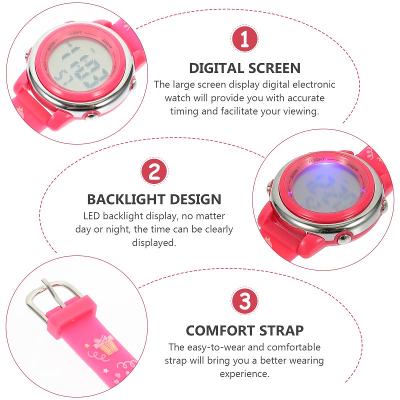 Cartoon Kids Watch Multi-functional Kids Watch Students Watch Electronic Watch - Image 3