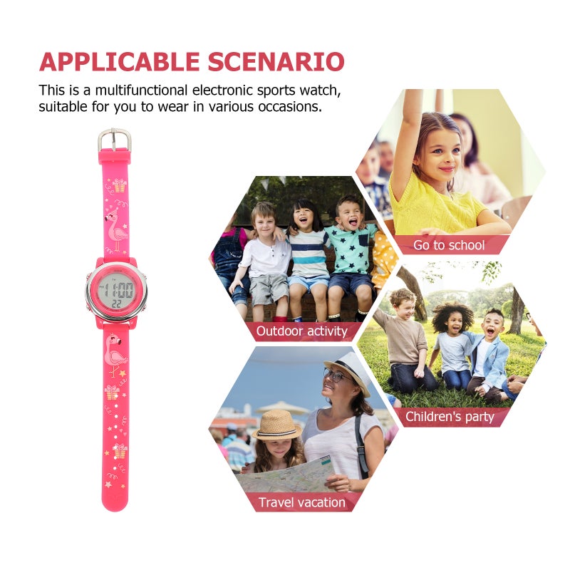 Cartoon Kids Watch Multi-functional Kids Watch Students Watch Electronic Watch - Image 5