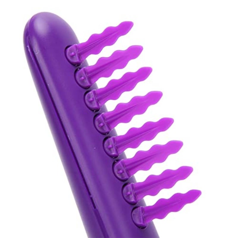 Hair Detangling Brush, Electric Detangler Comb Negative Ion Massage Hairbrush Wide Tooth Detangle Wet Dry Styling Tool Portable Scalp Vibration Massager Cordless for Women Long Curly Tangle Removal - Image 2