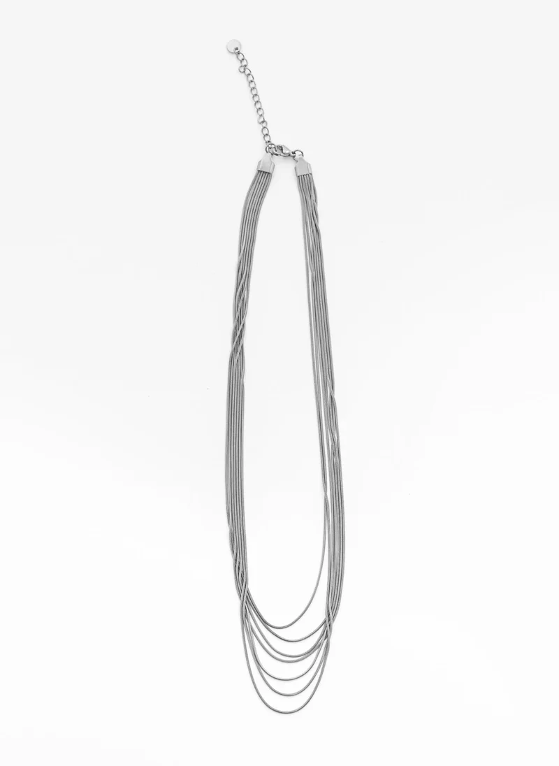 Lichi Multi-level necklace of fine chains