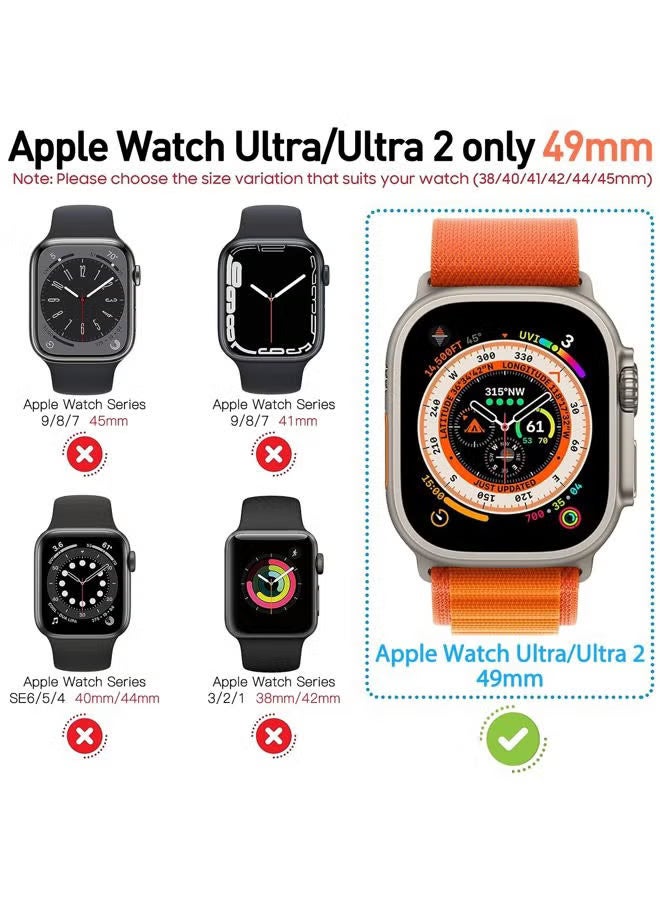 Diruite Suoman 2-Pack for Apple Watch Ultra/Ultra 2 49mm PC All-Around Screen Protector Case, Tempered Glass Screen Protector Case Ultra-Thin for iWatch Ultra/iWatch Ultra 2 49mm Protection Cover - Blue - Image 2