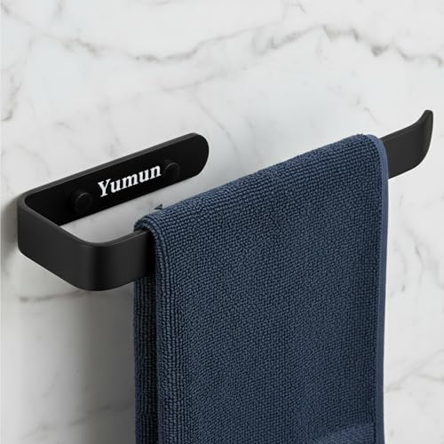 Yumun Aluminium Napkin Holder for Wash Basin/Towel Hanger for Bathroom/Napkin Holder in Kitchen/Bathroom Accessories (Black - Powder Coated) - Image 1