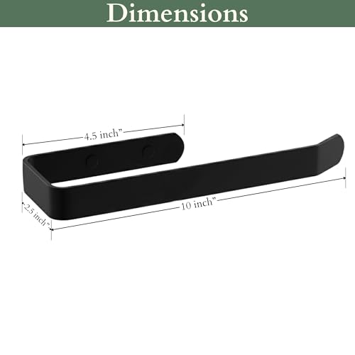 Yumun Aluminium Napkin Holder for Wash Basin/Towel Hanger for Bathroom/Napkin Holder in Kitchen/Bathroom Accessories (Black - Powder Coated) - Image 2