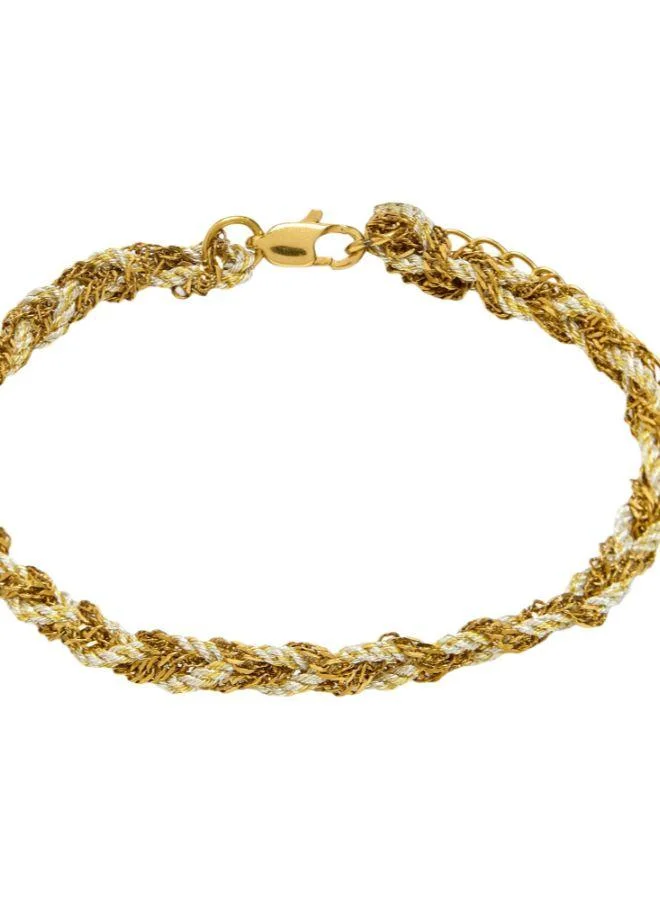 PARFOIS Intertwined Bracelet With Links And Cord