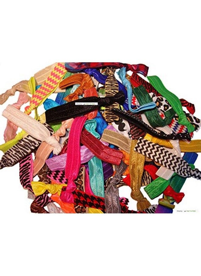 Kenz Laurenz No Crease Hair Ties 50 Pack (Prints And Solids) By  - Image 1