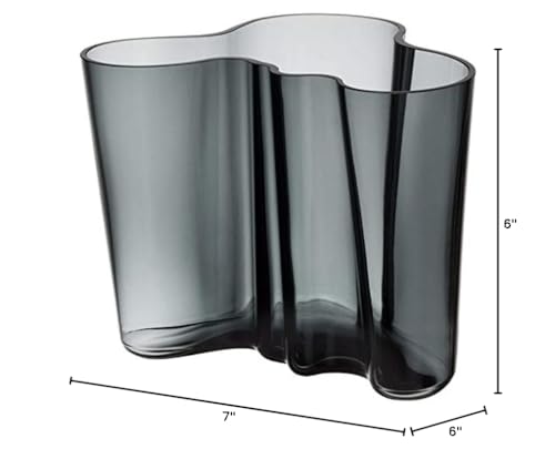 Iittala  1020905  Alvar Aalto vases  Glass  Grey  19 x 20 x 16 cm - Image 5