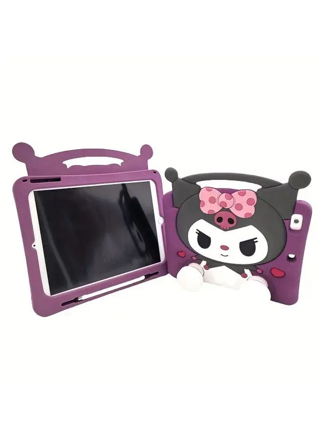 Sanrio Kuromi iPad Air 3 Case Cute Cartoon Design Pink Bow Hearts Adjustable Stand - Image 3