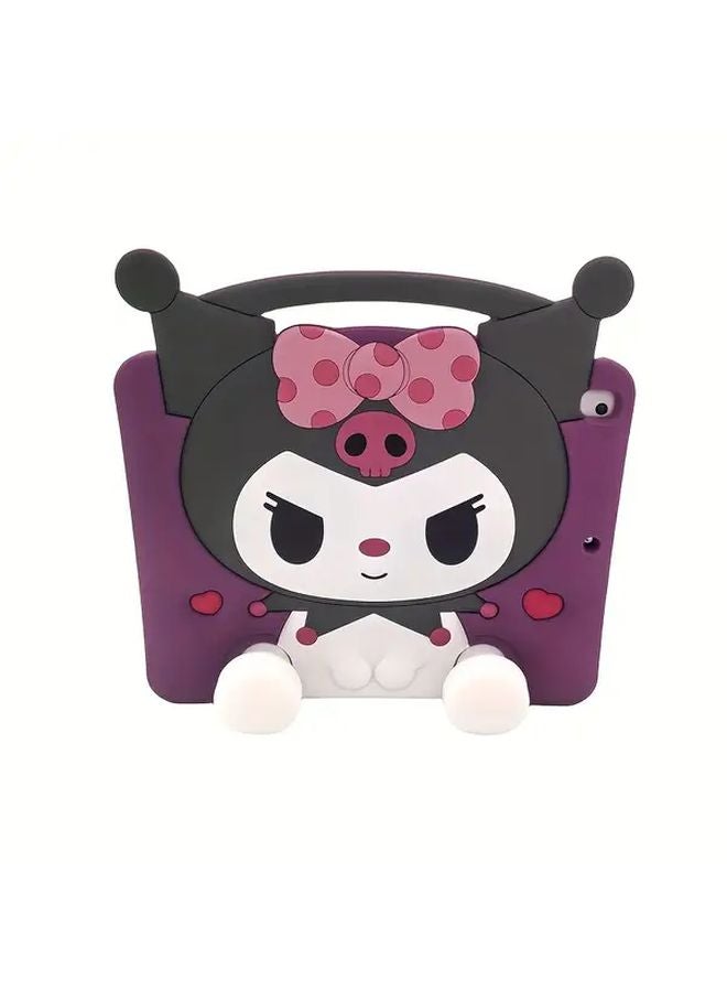 Sanrio Kuromi iPad Air 3 Case Cute Cartoon Design Pink Bow Hearts Adjustable Stand - Image 4